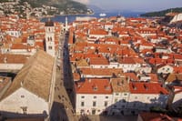 Stradun street, Dubrovnik's main avenue - the view from above