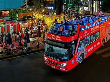 Night Bus Tour of Ho Chi Minh City's Vibrant Nightlife