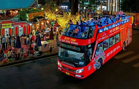 Night Bus Tour of Ho Chi Minh City's Vibrant Nightlife