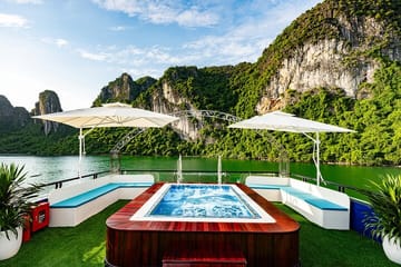 Halong Bay Day Tour By 5-Star Cruise, Buffet, Caves, Mini Pool