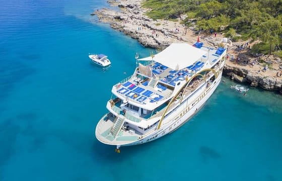 Kemer Mega Star Boat Trip with Lunch Round Transfer
