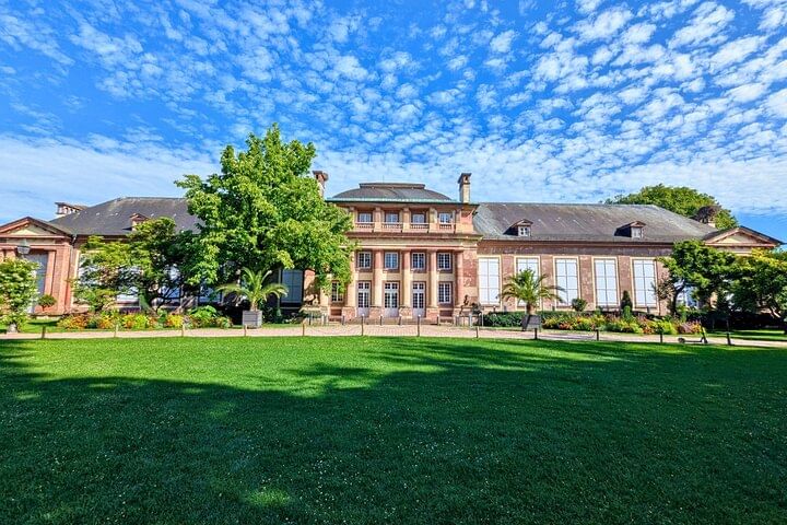 Joséphine Pavilion in Parc de l'Orangerie. A historic site linked to Empress Joséphine and housing former confiscated orange trees.