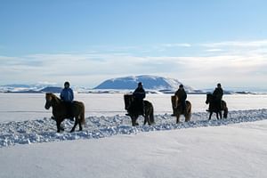 Riding on ice - Lake Myvatn
