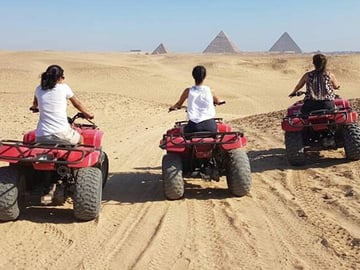 1 hour ATV Quad Bike at Giza Pyramids from Cairo.|