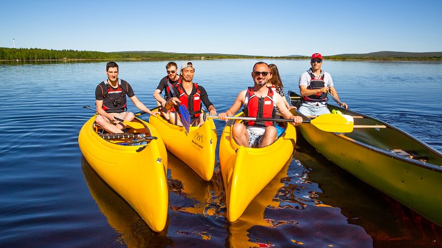 Canoeing with professional guides