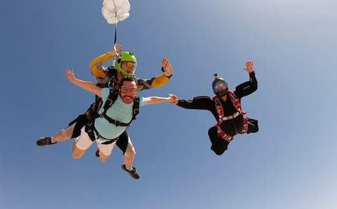 Tandem Skydive Experience Over Dubai Desert with Pickup