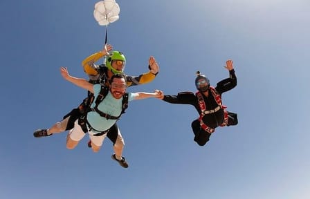 Tandem Skydive Experience Over Dubai Desert with Pickup