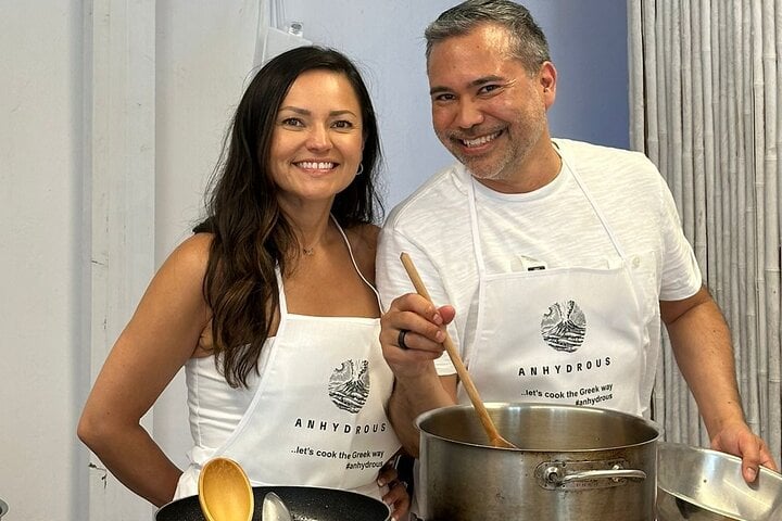 Santorini Private Cooking Class and Island Tour Experience 5