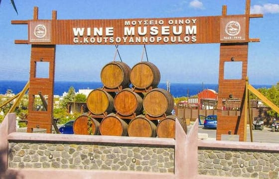 Visit to a Wine Museum and Wine Tasting in Santorini