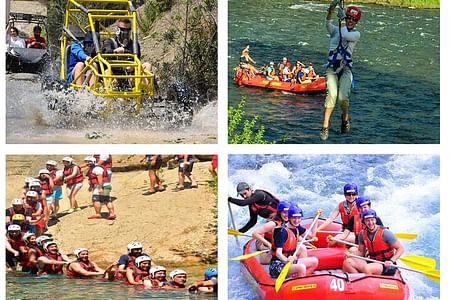 Adventure Tour: Rafting, Buggy Safari & Zipline in Beşkonak, Antalya