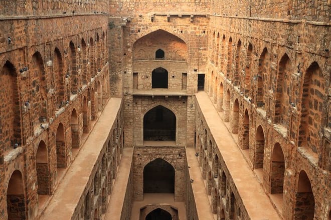 Agrasen ki Baoli Step Well, Ancient Construction, New Delhi