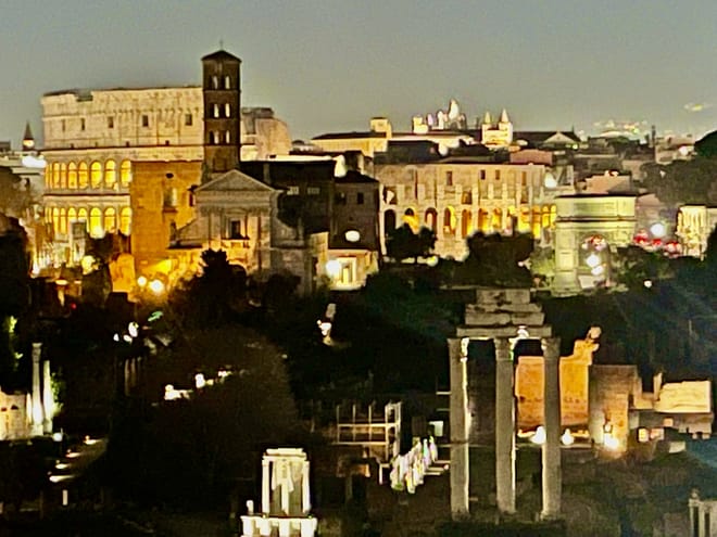 Rome by Night Private Golf Cart Tour with Pick-Up & Drop-Off
