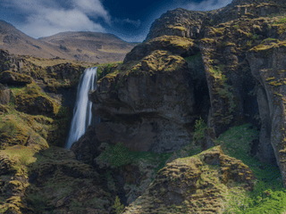 Gljúfrabúi waterfall