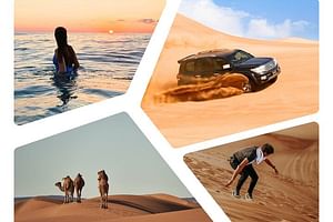 Sharing or Private Safari, Sand Boarding, Camel Ride, inland Sea Quick swim