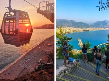 Alanya City Tour with Cable Car and Boat Trip from Side