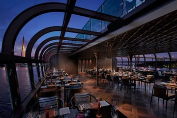 Bangkok: Saffron Chao Phraya River Dinner Cruise optioned Hotel Transfer