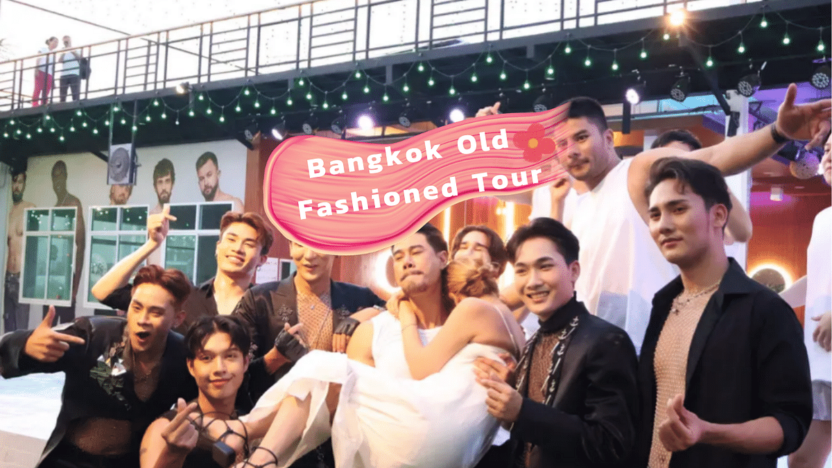 Bangkok Vintage Cafe & Tattoo Experience with Handsome Show and Market