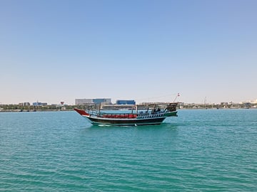 Dhow Boat Cruise with Sun Set at Al Safliya Island