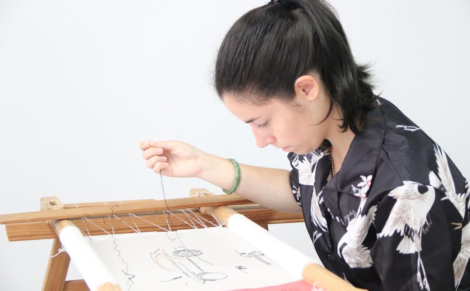 Shanghai Silk Embroidery Workshop with Expert Artisan