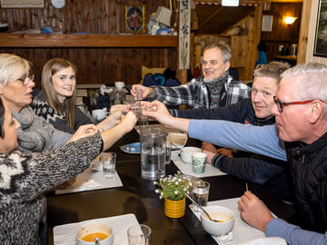 Skál or cheers after a great Private Reykjavik Food Tour