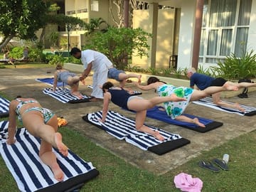 Yoga Class in Wathuregama, Sri Lanka
