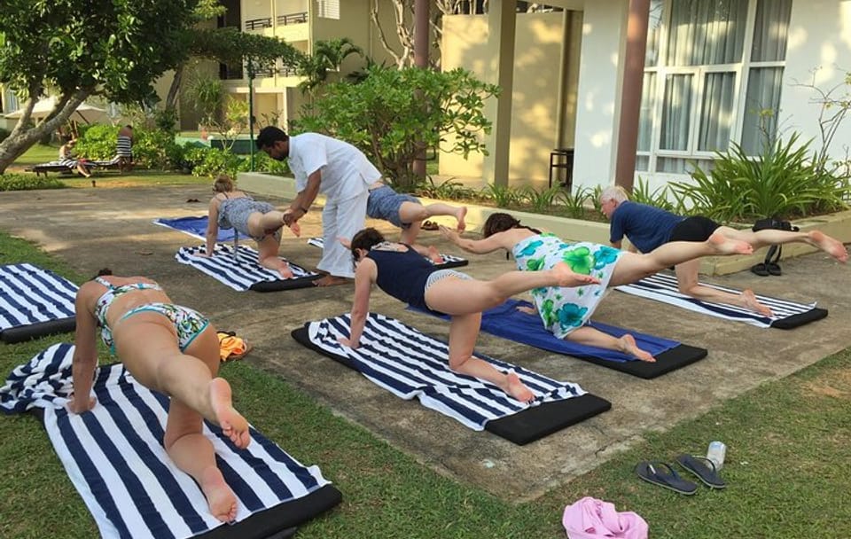 Yoga Class in Wathuregama, Sri Lanka