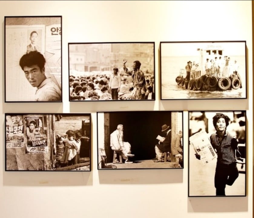 Exploring the unique artwork inside the Choi Min-sik Photography Gallery.