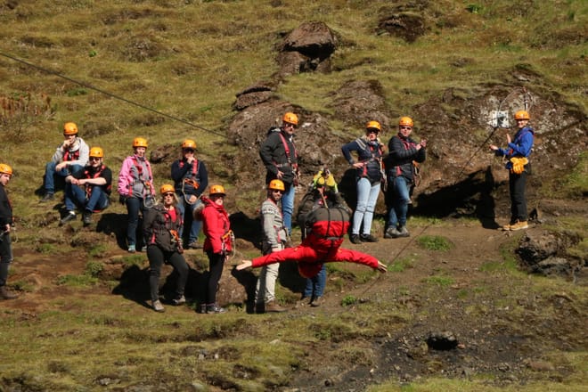 A Zipline in Vik, South Iceland