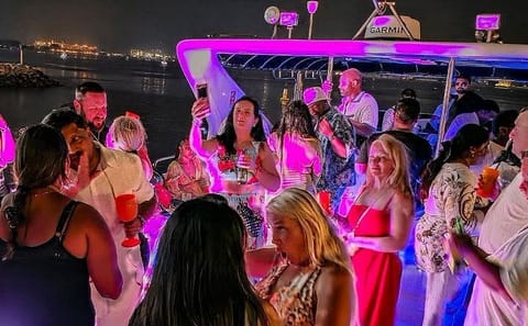 Super Yacht Party at Marina Walk in Dubai's Nightlife