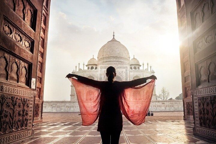 Taj Mahal Sarees view