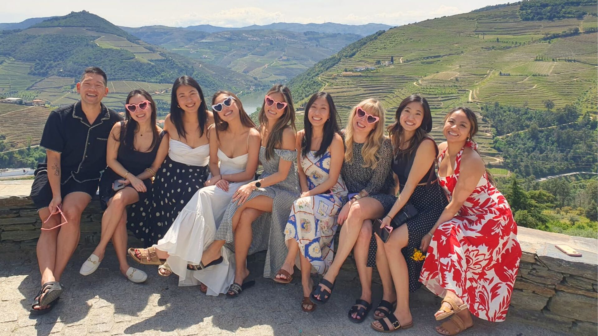 Image of a private group tour on a Douro Valley viewpoint on Cooltour Oporto's Douro Valley Wine Tour from Porto