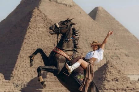 Half-Day Pyramids Tour with Horse Jump Photo & 9-Pyramids View