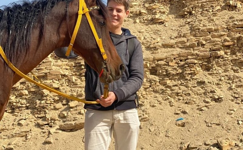 Abusir Horseback Riding and Fifth Dynasty Pyramids Tour