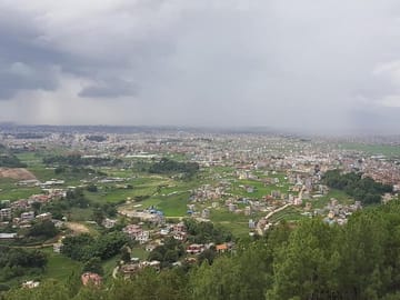 Kathmandu valley from Hillside
