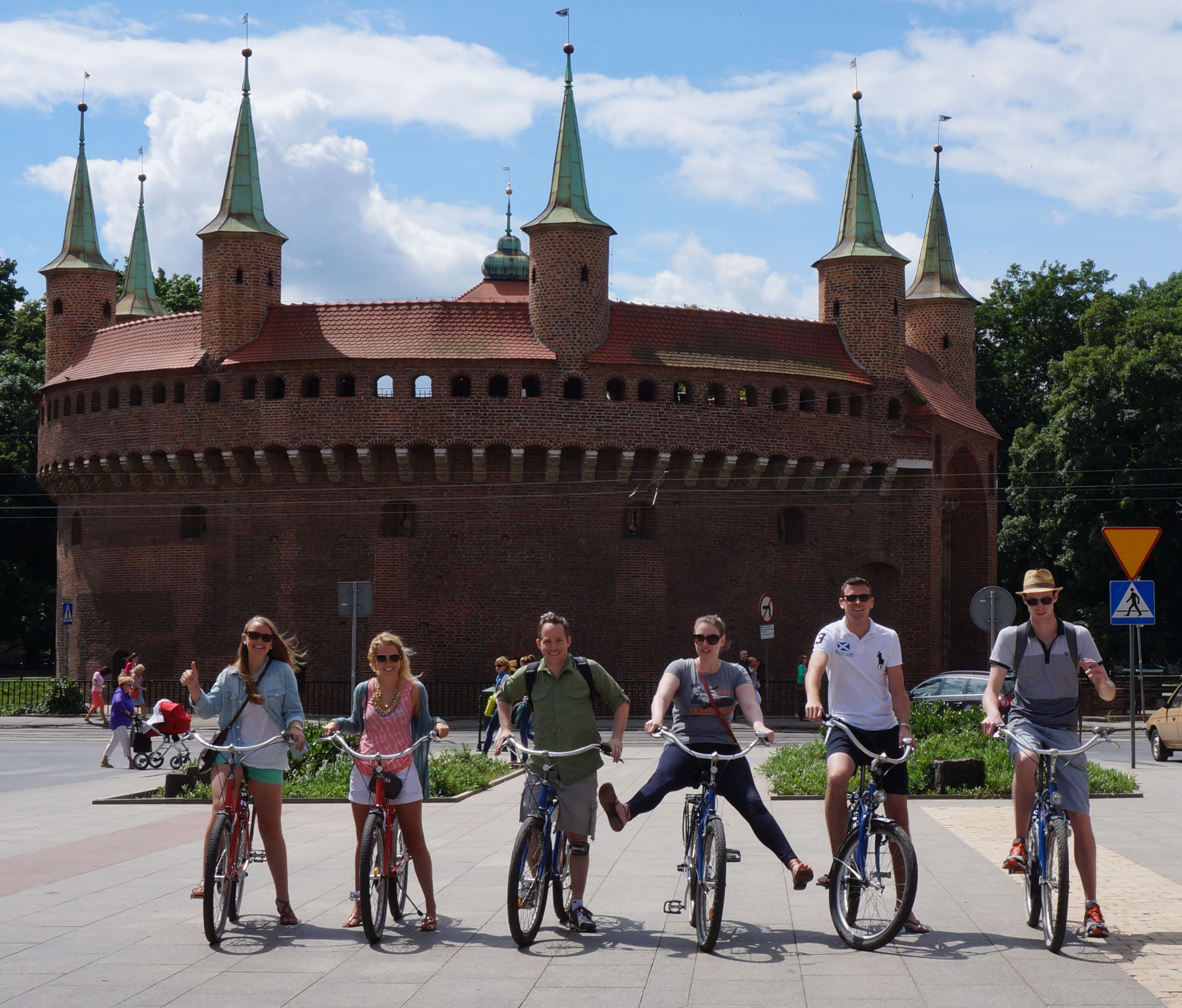 Krakow bike tour — guided cycling through Podgórze WWII ghetto district