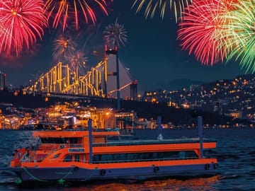 Istanbul New Year's Eve Dinner Cruise party 2025