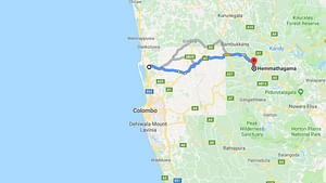 Colombo Airport (CMB) to Hemmathagama City Private Transfer
