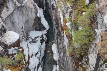 Lake Louise, Marble Canyon Icewalk and Banff Town from Canmore