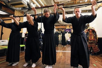 Trial slashing in Bushido with Samurai Sword real sharpnes