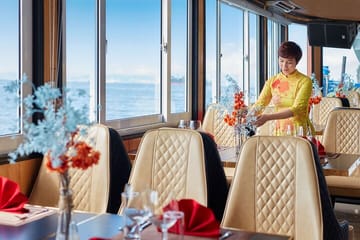 Cozy Bay Premium Halong Day Trip, 5 Star Cruise with Buffet Lunch