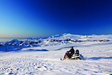 Snowmobiling on Myrdalsjökull