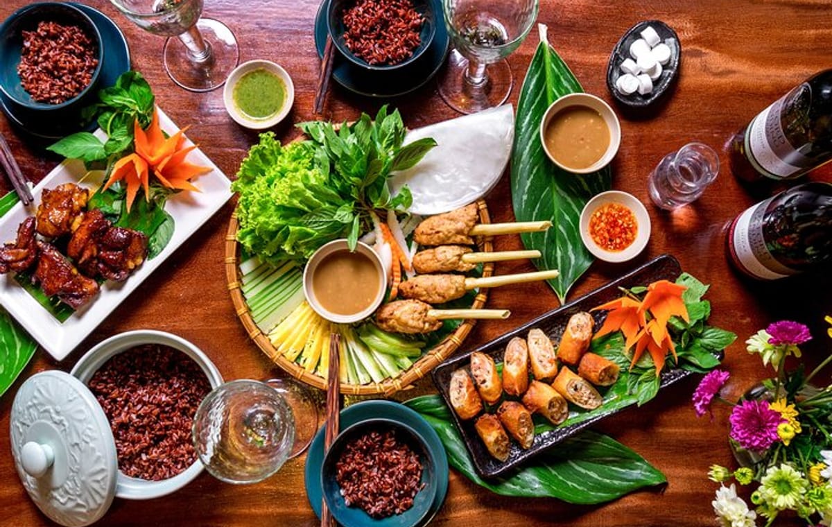 Savor the traditional & authentic Vietnamese Lunch or Dinner at local villa