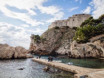 Pretend you're in King's Landing at West Pier and Lovrijenac Fort in Croatia.