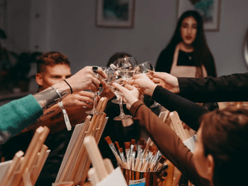 Barcelona Sip & Paint Experience with Sangria Refill