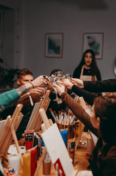 Barcelona Sip & Paint Experience with Unlimited Sangria Refill