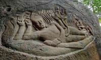 Sunrise at BengMealea with hidden Jungle -Ancient Carving (Peang Komnou) The Rock art Sanctuary 2