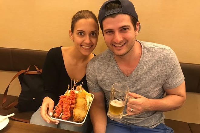 Try famous Osaka cuisine!