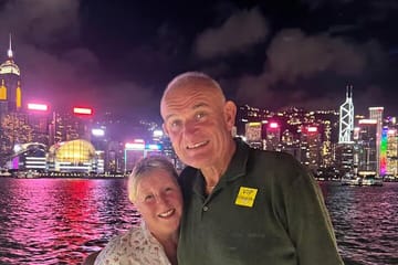 Evening Cruise on Victoria Harbour in Hong Kong
