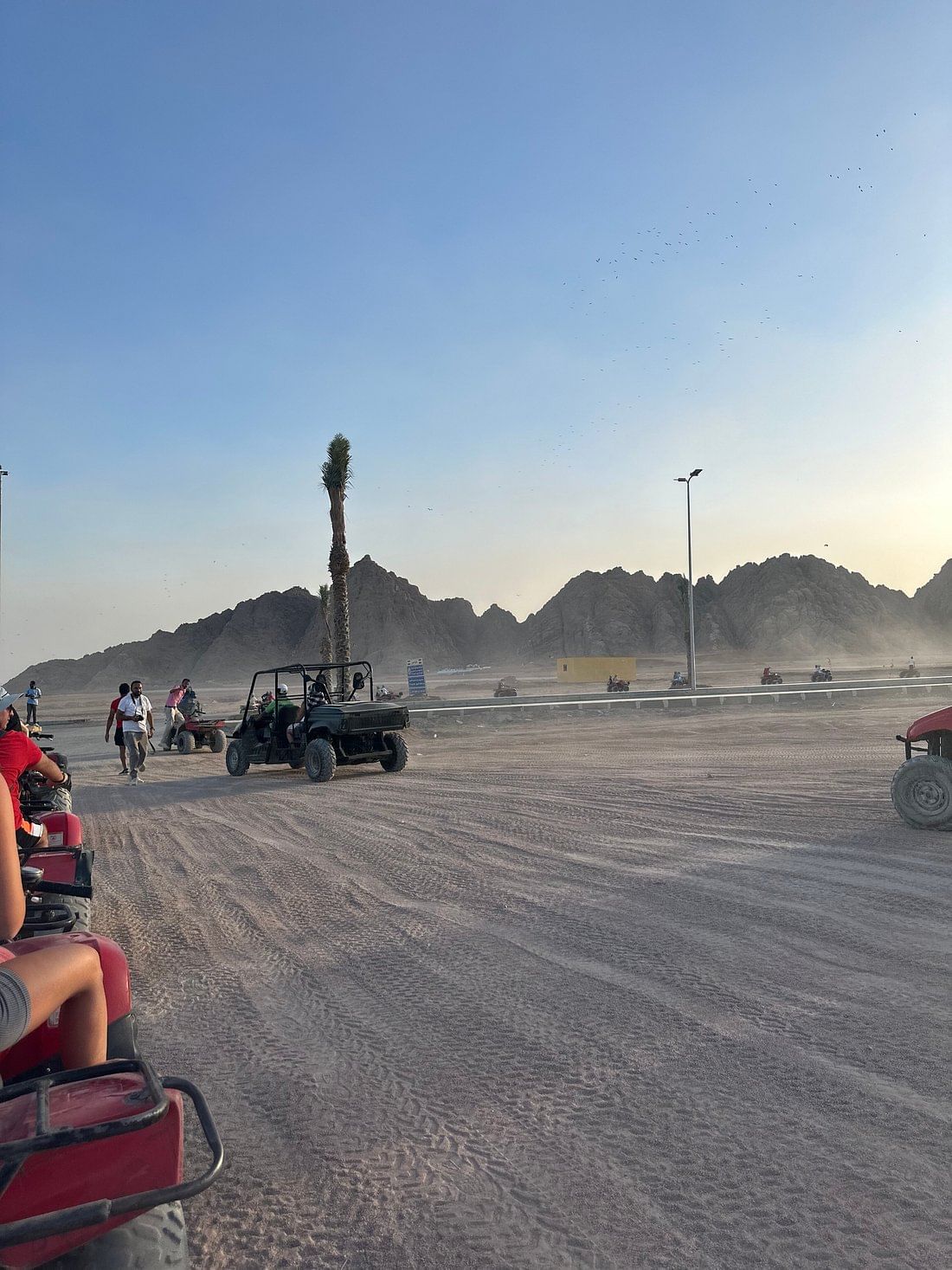 Tour begins when all quad bikers are ready.