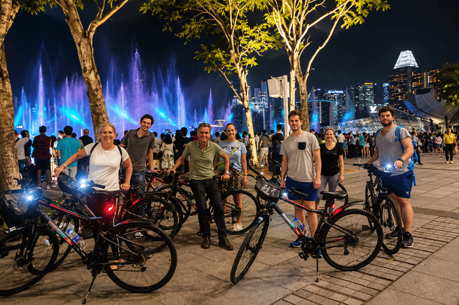 Singapore Marina Bay Small Group Night Cycling Tour 3